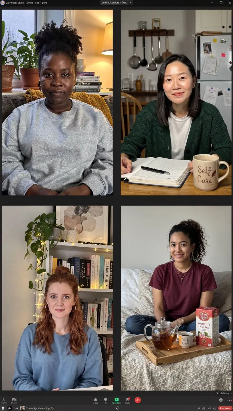 Dong Quai arbata moterims, skirta širdies sveikatai, su natūraliomis žolelėmis.