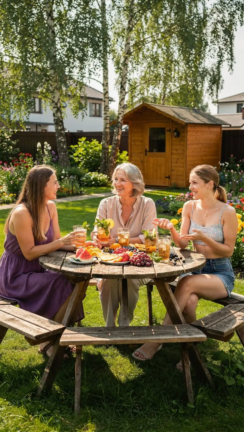 Moteriškos širdies arbatos puodelis su šviežiais ingredientais.