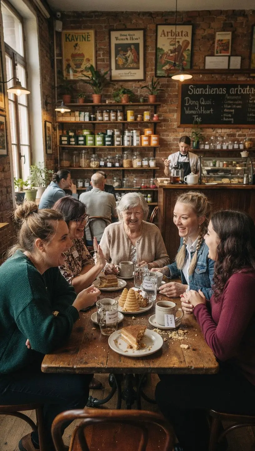 Šilto puodelio arbatos garai ir ramybės atmosfera.